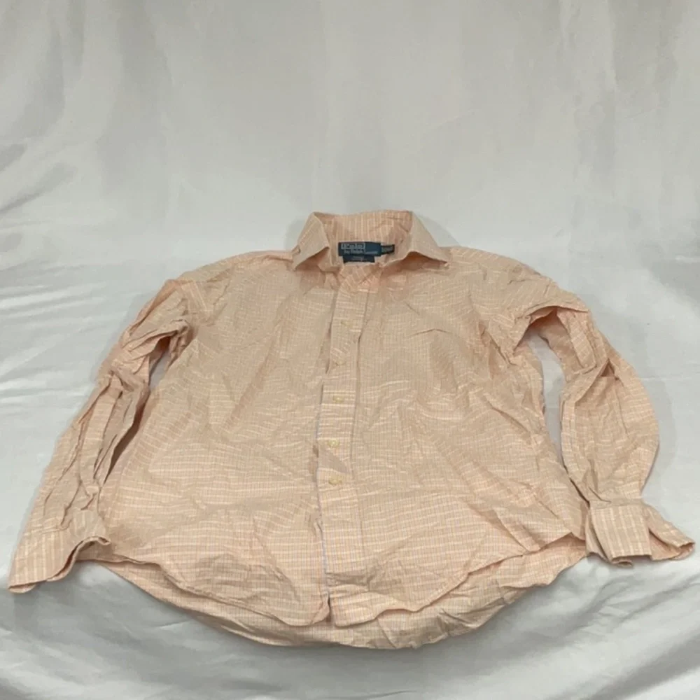 Ralph Lauren Men's Casual Orange Plaid Shirt